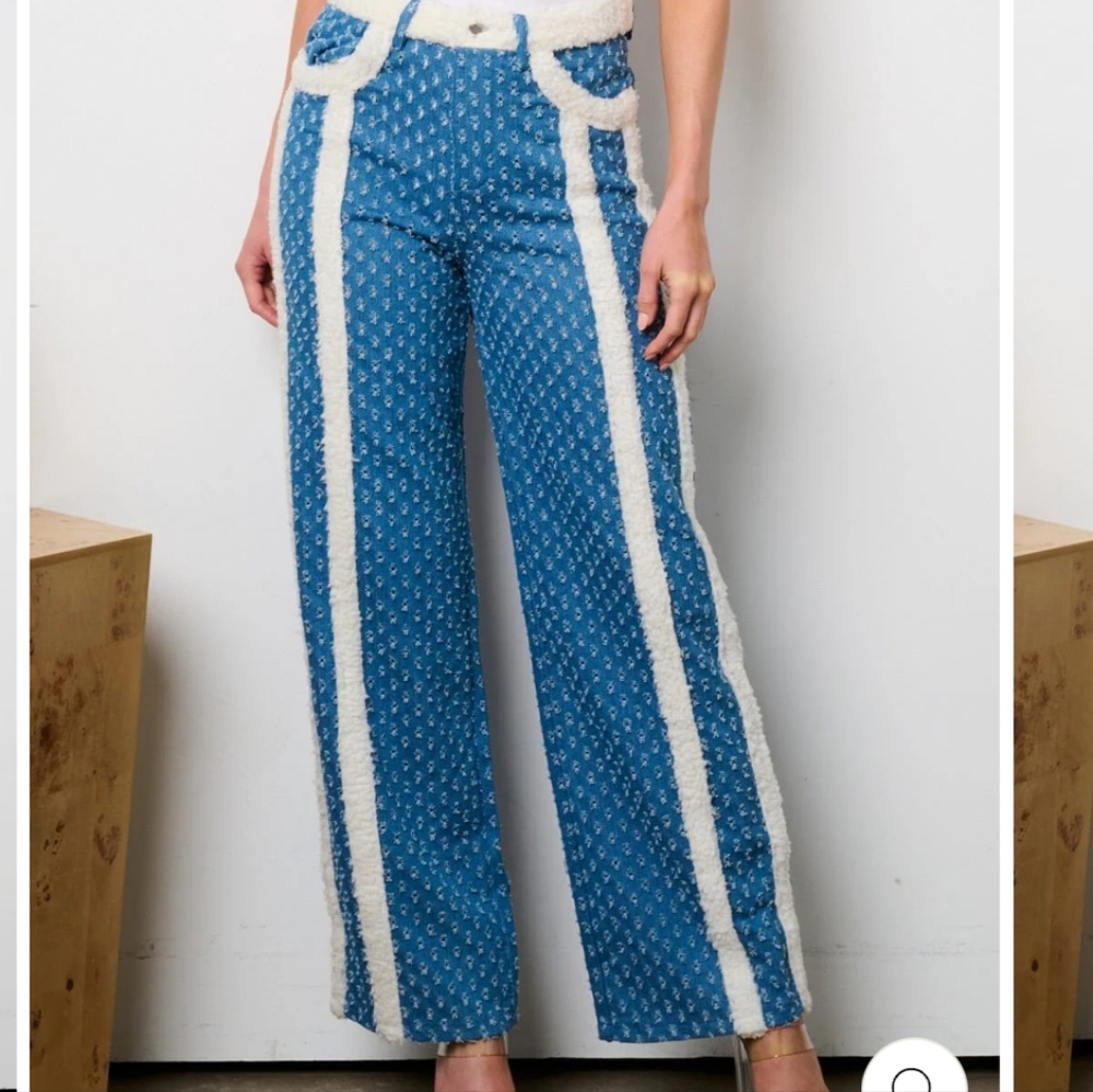 Sherpa Eyelet Pants 100% Cotton